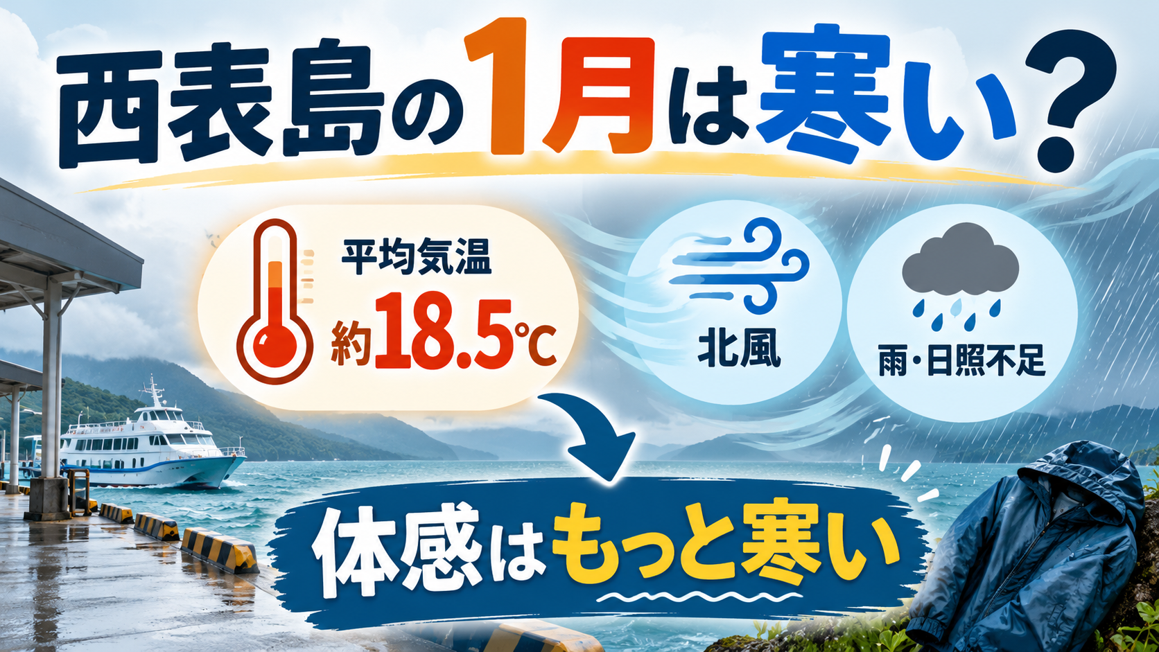 西表島1月の寒さ徹底解説