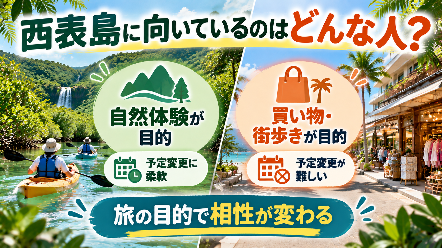 西表島旅の目的別ガイド